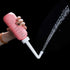 2in1 Portable Hand-held Vulva and Anus Cleaner, Travel Urinal Spray Scrubber for Personal Hygiene (PINK+GREEN 450ML)