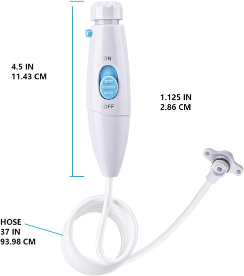 TUREWELL Water Flosser Accessories, Compatible with Water Dental Oral Irrigator, Pack of 1 Handle/Hose
