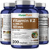 NusaPure Vitamin K2 MK7 120 mcg - 200 Veggie Caps (Soy Free, Non-GMO, Vegan)