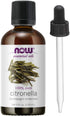 NOW Foods Essential Oil - Citronella, 4 Fluid Ounce + 1 Glass Dropper