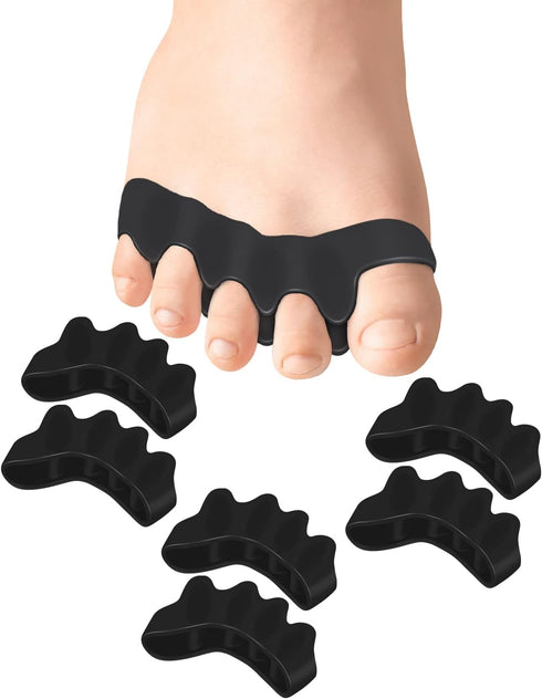 Soft Toe Spacers for Correct Toes Alignment, 3 Pairs Gel Separators Bunion Corrector for Children Foot Pain Relief