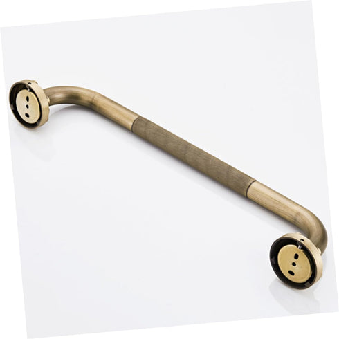 TOPPERFUN Copper Bathroom Grab Bar Handle with Multi Functional Armrest and Towel Bar Slip Shower Safety Handrail