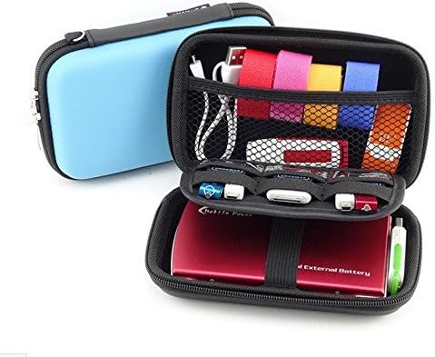 Small Hard Shell Diabetic Travel Case for Glucose Meter, Testing Strips, and Lancing Device (Blue)