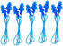 CTK Pack of 5 Soft Flanged Aqua Block Corded Silicone Gel Earplugs for Swimming