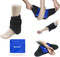 Foot Ankle Ice Gel Pack for Hot Cold Therapy - Reusable Pad and Adjustable Heel Ice Wrap for Plantar Fasciitis, Muscle