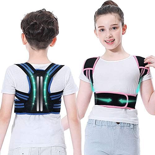Lexniush Professional Posture Corrector for Kids, Adjustable Upper Back Brace for Teenagers, Pain Relief