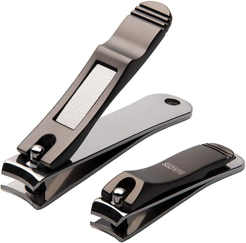 Nail Clippers Set with Built-in Nail File, Durable Sharp Zinc Alloy Clipper and Toenail Clipper