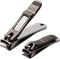 Nail Clippers Set with Built-in Nail File, Durable Sharp Zinc Alloy Clipper and Toenail Clipper