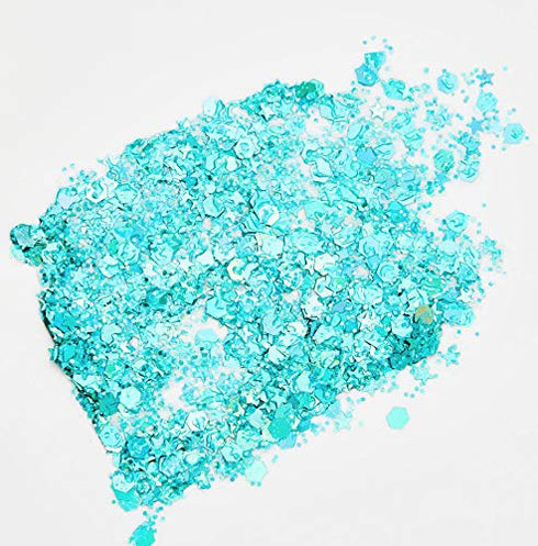 Neva Nude Face and Body Glitter Keychain - Chunky Glitter in Aloe for Festivals and Raves | Cosmetic Grade