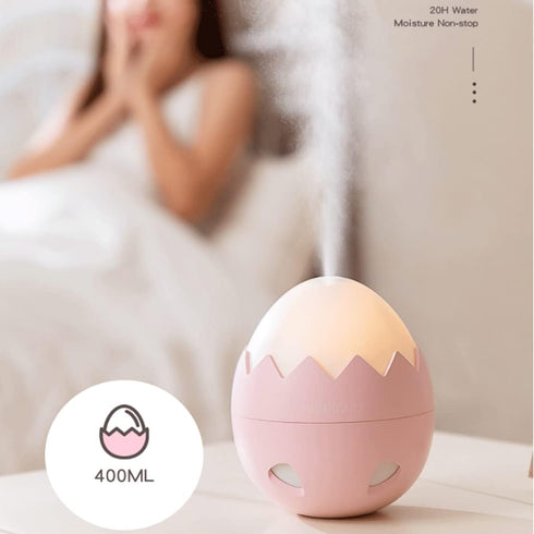 SYXL 400mlUSB Essential Oil Diffuser Cute Eggshell Essential Oil DiffuserLED Night LightsAuto Shut Off Cool Mist Mini