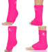 FOMI Hot Cold Ankle Foot Gel Ice Pack Wrap | Premium Comfort 360 Degree Solid Gel Cooling Compression (Pink)