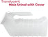 Dealmed Male Urinal with Attached Cover – Portable Urinals for Men, 1 Ounce Increments Up to 1000 cc, 2/pk