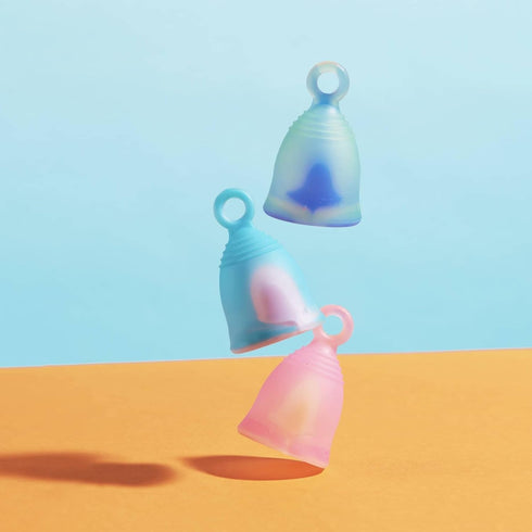Peachlife Mini Ring Menstrual Cup - Small, Extra Firm, Reusable Silicone with Loop Pull Stem