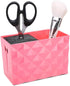 Shear Holder for Groomer, Large Capacity Hairdressing Tools Storage Case, Red Double Case for Scissors Combs Clips