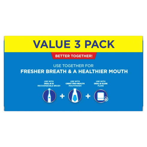 Pack (3 Count 5.4 oz 16.2 oz Crest Complete Whitening + Scope, Long Lasting Mint Toothpaste, Triple of Tubes)