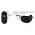 6pcs Eye Patches for Glasses - Large Size, Black