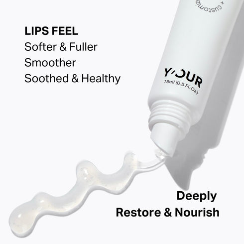 Y’OUR Intensive Lip Balm | 15ml (0.5 oz) Light-Weight & Comforting with Natural Shea Butter & Rosehip Oil for Dry Lips