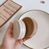 HLLMX 2 PCS Contact Lens Case Travel Holder Storage Box for Travel & Home (White, Khaki)