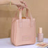 Travel Makeup Bag, Large Capacity Waterproof Cosmetic Pouch, Open Flat Toiletry Organizer with Divider for Women