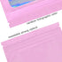 100 Pack Smell Proof Bags, Resealable Mylar Holographic Pouch with Clear Window for Food, Jewelry, Electronics Storage