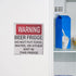 Warning Beer Fridge Sign Stickers, Funny Refrigerator Stickers DO NOT Put Food, Water, OR Other Shit in This Kitchen