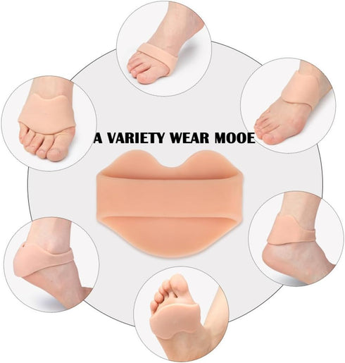 Metatarsal Pads - 2 Pairs Soft Gel Forefoot Cushions for Women and Men, Pain Relief for Metatarsalgia, Morton's Neuroma