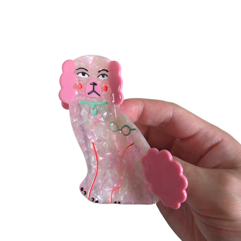 Pink Acetate Dog Hair Clip: Claw Clip for Women, Hair Accessories S2