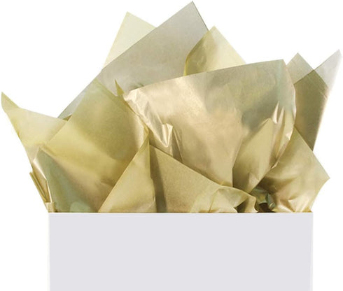 UNIQOOO 60 Sheets Metallic Gold Foil Gift Tissue Paper Bulk, Large 20X26 Inch for Gift Wrapping