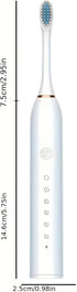 MISTYFRESH 6 Sonic Electronic Toothbrush with Modes and Smart Timer Perfect for Men and Women Clean Teeth and Gums