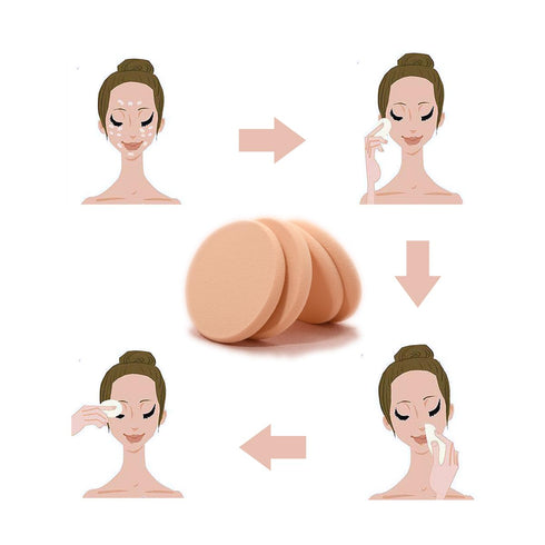 ICSTM 25 Pcs Makeup Sponge Facial Powder Puff, Beauty Blender for Eye Face Foundation, Suitable for All Skin Types
