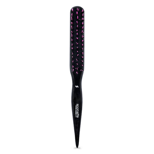 Spornette Boar Bristle Hair Brush, Little Wonder Teasing Brush for Volume (Pink)
