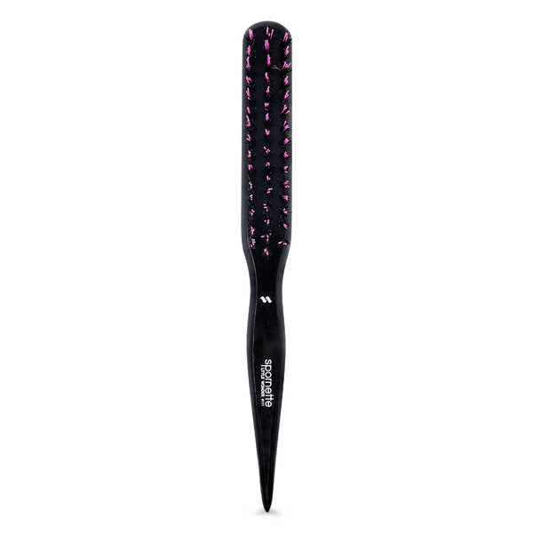 Spornette Boar Bristle Hair Brush, Little Wonder Teasing Brush for Volume (Pink)