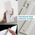 White Silicone Squeegee with Hanging Hole, Water Blade for Cleaning Kitchen Countertops Sink, Bathroom Shower Mirrors Glass, Car Windows Wiper Scraper, Flexible Waterblade Cleaner Tool, 2PCS by leuapl