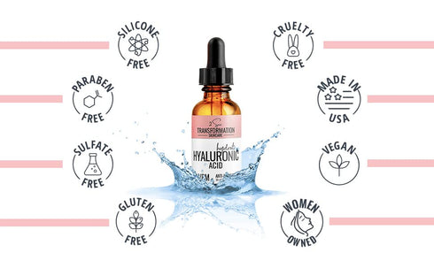 Vitamin C Serum 1 oz - Hyaluronic Acid for Face, Anti Aging, Menopause Support, Dark Spot Remover
