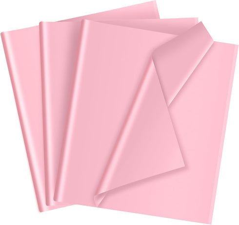 50 Sheets Pink Tissue Paper 14 x 20 Inches - Recyclable Wrapping Paper for Gift Bags, Weddings, and DIY Crafts