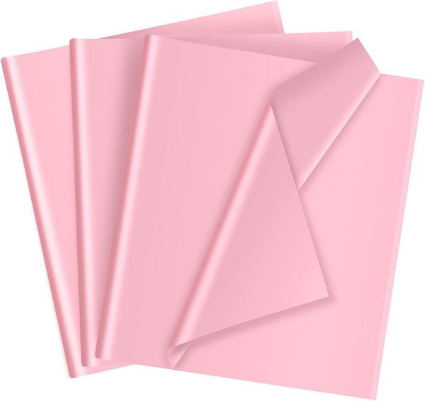 50 Sheets Pink Tissue Paper 14 x 20 Inches - Recyclable Wrapping Paper for Gift Bags, Weddings, and DIY Crafts