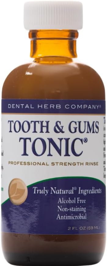 Dental Herb Company Tonic Mouthwash and Essentials Toothpaste Travel Kit, 2 oz Mouthrinse - 1 oz Toothpaste