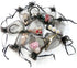 G2PLUS Black Organza Bags, 4x6 in Sheer Mesh Drawstring Gift Bags, Jewelry Pouches, Candy Bag for Halloween, Christmas,