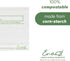 100% Compostable Food Storage Bags, 50 Pack, Gallon, Eco-Friendly Freezer Bags, Resealable, Heavy-Duty, Off-White