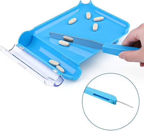 Opret Right Hand Pill Counting Tray with 2 Spatulas - Straight & L-Spatula for Pharmacy Meds