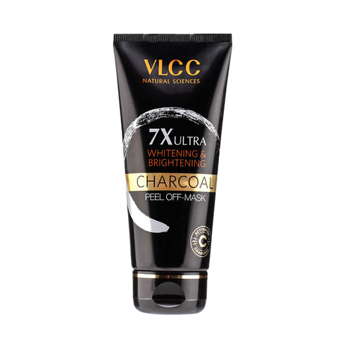 VLCC 7X Ultra Whitening & Brightening Charcoal Peel Off Mask, 100gm