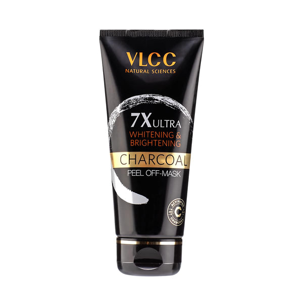 VLCC 7X Ultra Whitening & Brightening Charcoal Peel Off Mask, 100gm