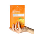 PS.PRETTYSKIN Jeju Tangerine Vitamin C Facial Mask Sheet (Pack of 10) with Panthenol, Adenosine, Niacinamide