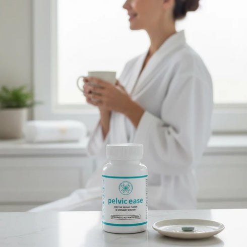 Natural Products Clinic 60 Pelvic Ease Womens Wellness Supplement | Herbal Blend, Probiotics & Mushroom Complex