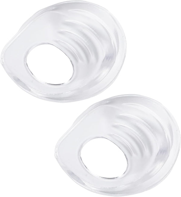 Heel Donut Cushions, Heel Cups, Silicon Insoles, One Size Fits All - 1 Pair