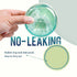 Leak Proof Dental Retainer Case for Travel, Denture Cleaning Case with Mirror, Blue