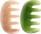 2pcs Scalp Massage Comb - Wooden Massage Tool, Massage Scraper, Resin Gua Sha Board, Spa Scratcher for Relaxation