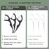 Natural Dental Floss Picks (300 Count), Plant Based, PETA Approved Vegan, Eco Friendly, Sustainable Flossers - Charcoal