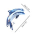 Novelty Ocean Dolphin Hair Clips, Big Claw Clips for Girls, Cellulose Acetate Hair Accessories