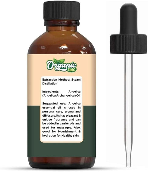 Angelica (Angelica Archangelica) Oil | Pure & Natural Essential Oil for Skincare, Massage, Aroma & Diffusers - 30ml/1.01fl oz